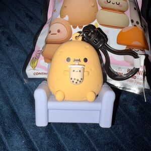 EXCLUSIVE SECRET Smoko Bag Clip- Tayto on Couch drinking Boba